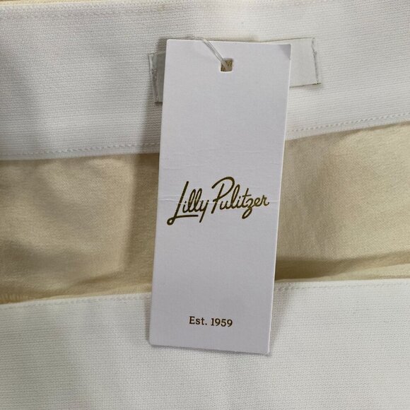 NWT - Lilly Pulitzer Declynn Creme Brulee Stretch Pants #014793, Size 16, #347 - Picture 8 of 12